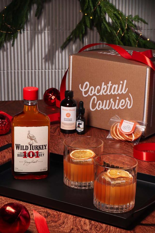 A tasty Spiced Cranberry Old Fashioned